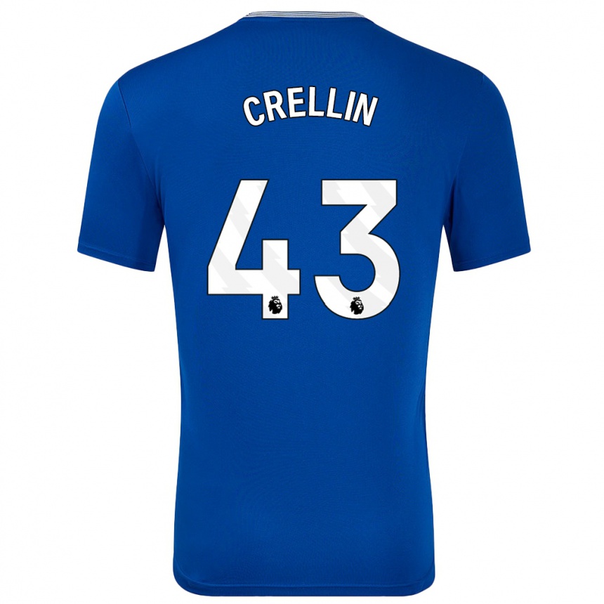 Kids Football Billy Crellin #43 Blue With Home Jersey 2024/25 T-Shirt