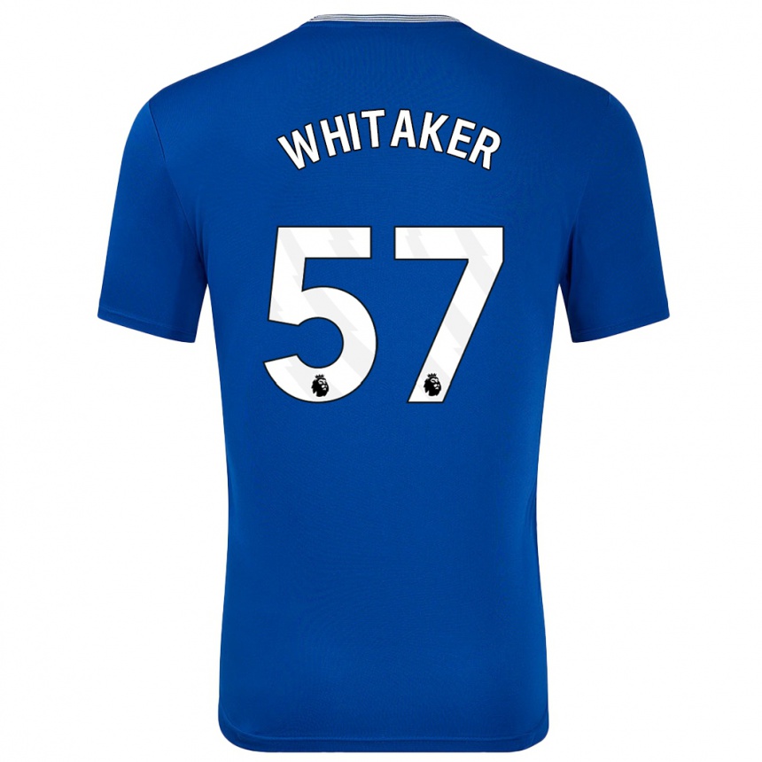 Kids Football Charlie Whitaker #57 Blue With Home Jersey 2024/25 T-Shirt