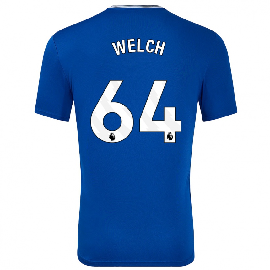 Kids Football Reece Welch #64 Blue With Home Jersey 2024/25 T-Shirt