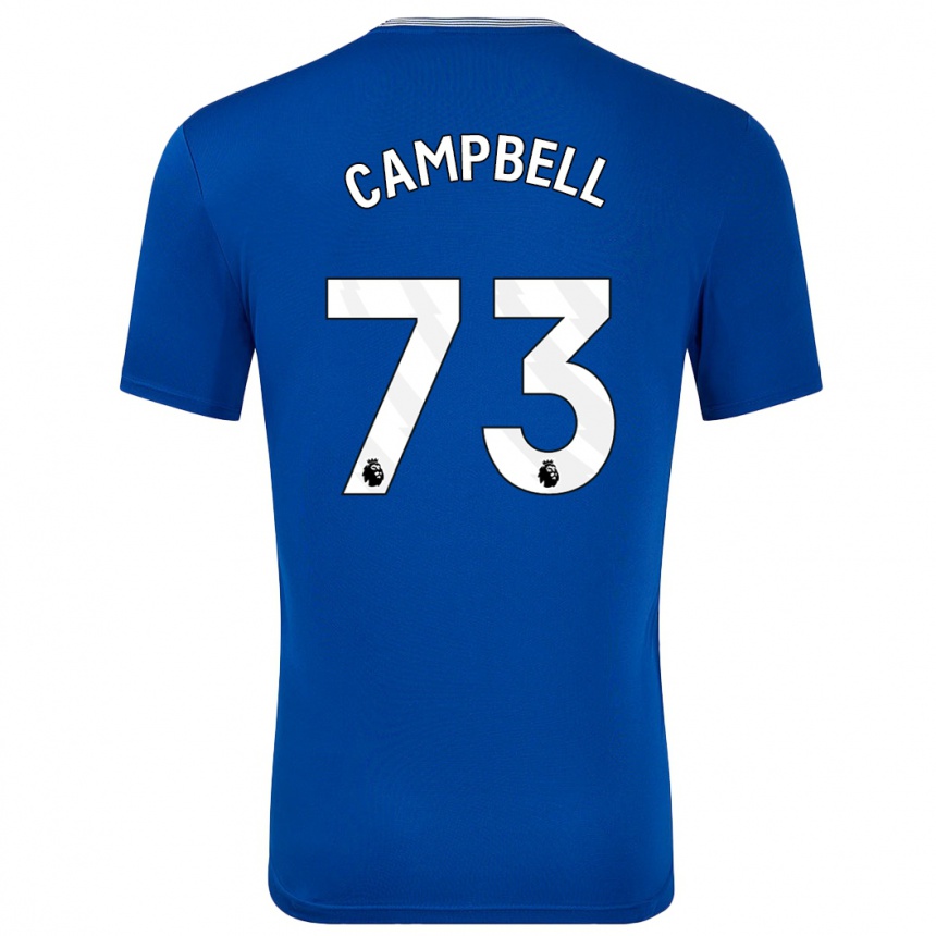 Kids Football Elijah Campbell #73 Blue With Home Jersey 2024/25 T-Shirt