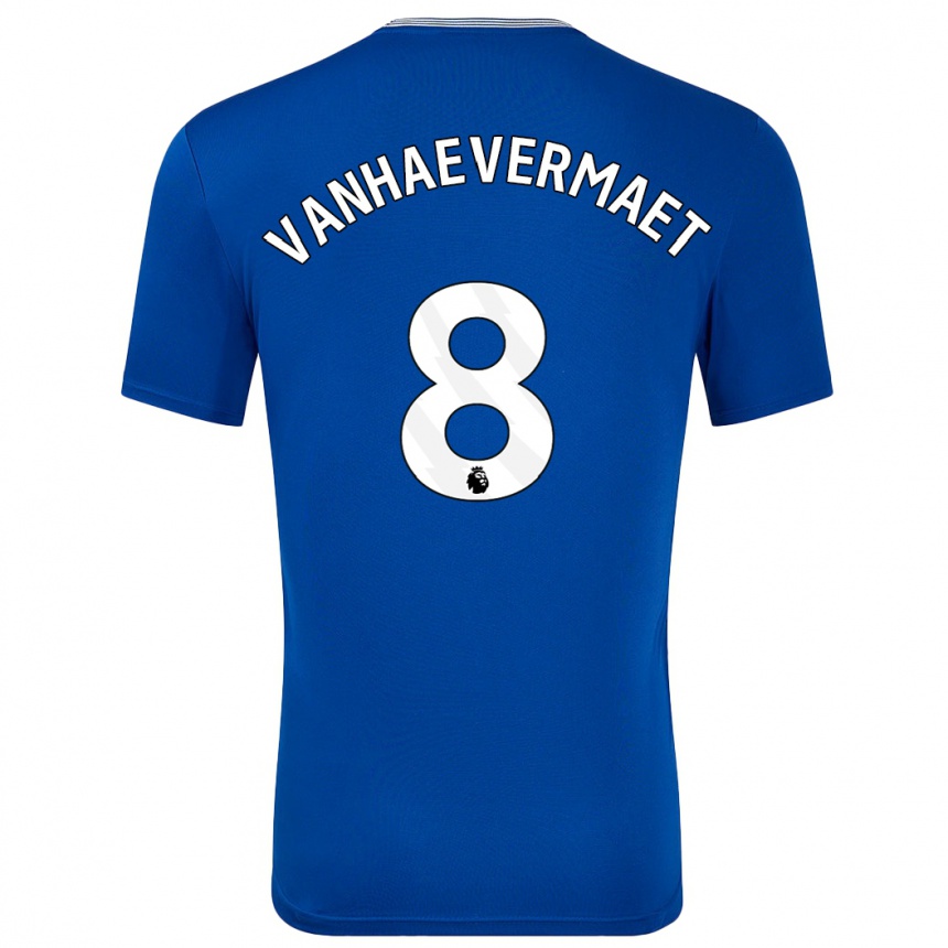 Kids Football Justine Vanhaevermaet #8 Blue With Home Jersey 2024/25 T-Shirt