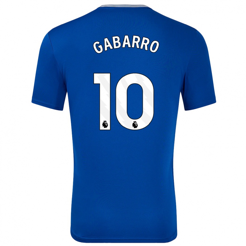 Kids Football Inma Gabarro #10 Blue With Home Jersey 2024/25 T-Shirt