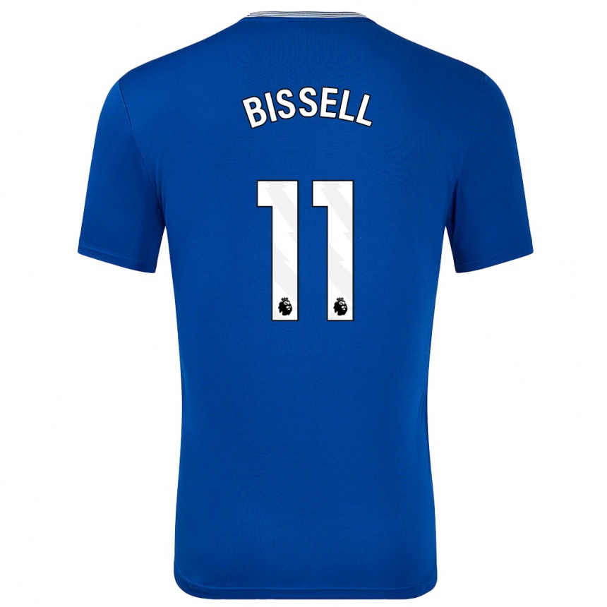 Kids Football Emma Bissell #11 Blue With Home Jersey 2024/25 T-Shirt