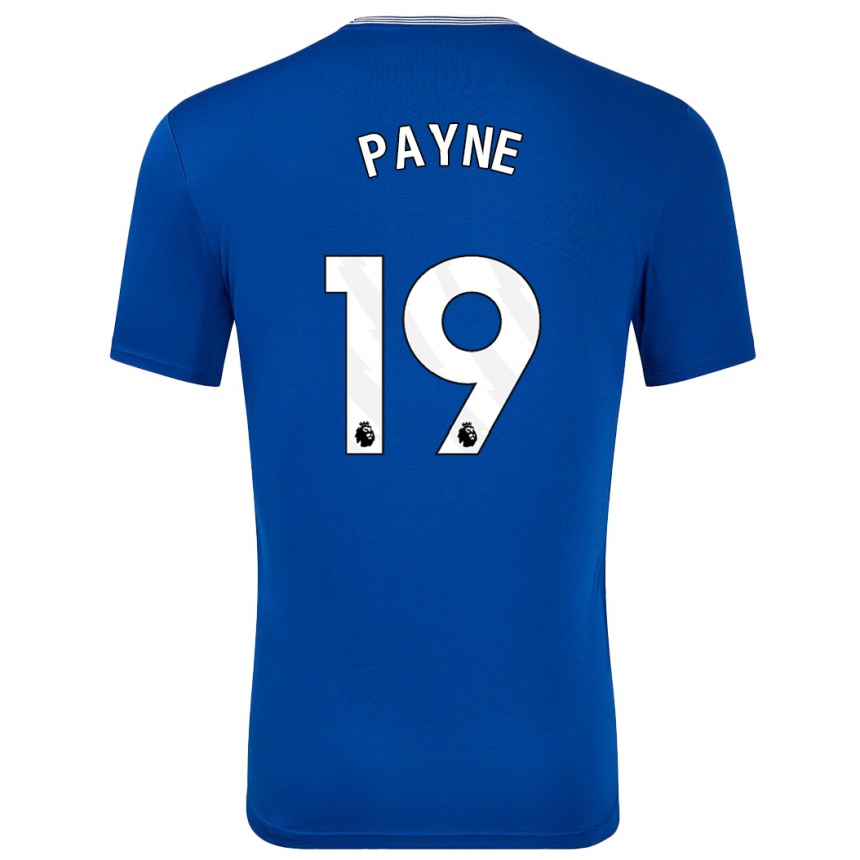 Kids Football Heather Payne #19 Blue With Home Jersey 2024/25 T-Shirt