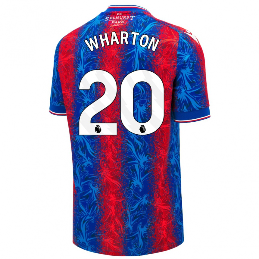 Kids Football Adam Wharton #20 Red Blue Stripes Home Jersey 2024/25 T-Shirt