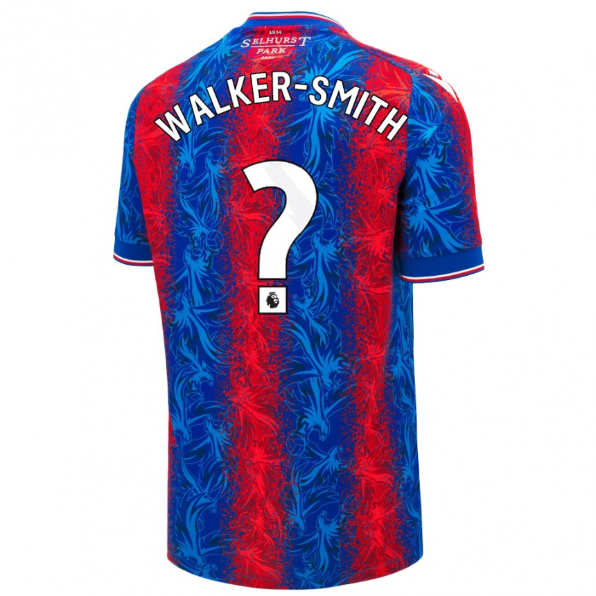 Kids Football Charlie Walker-Smith #0 Red Blue Stripes Home Jersey 2024/25 T-Shirt