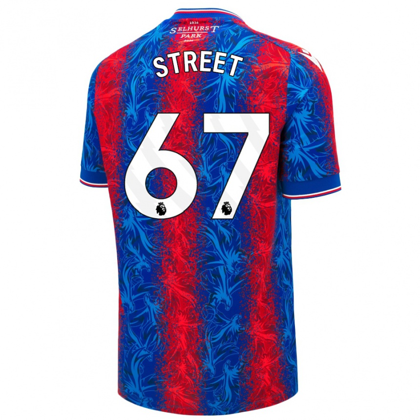 Kids Football Rob Street #67 Red Blue Stripes Home Jersey 2024/25 T-Shirt