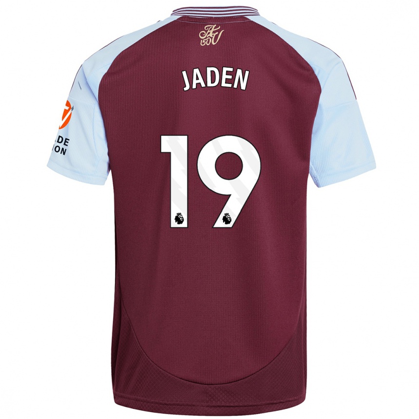 Kids Football Jaden Philogene #19 Burgundy Sky Blue Home Jersey 2024/25 T-Shirt