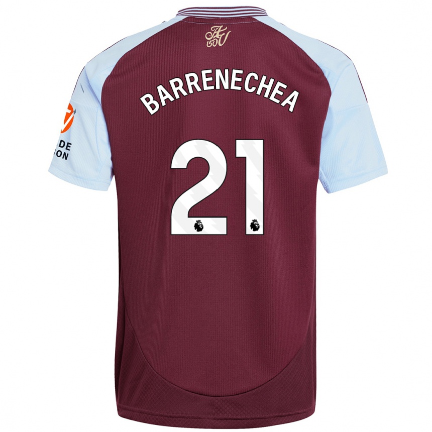 Kids Football Enzo Barrenechea #21 Burgundy Sky Blue Home Jersey 2024/25 T-Shirt