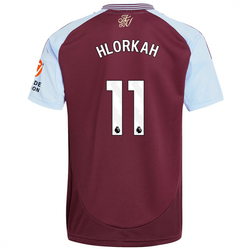 Kids Football Chantelle Boye-Hlorkah #11 Burgundy Sky Blue Home Jersey 2024/25 T-Shirt