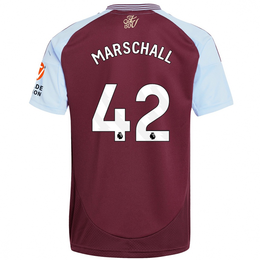 Kids Football Filip Marschall #42 Burgundy Sky Blue Home Jersey 2024/25 T-Shirt