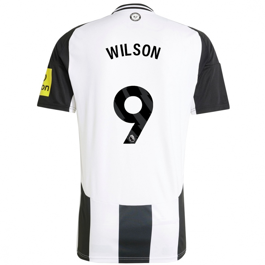 Kids Football Callum Wilson #9 White Black Home Jersey 2024/25 T-Shirt