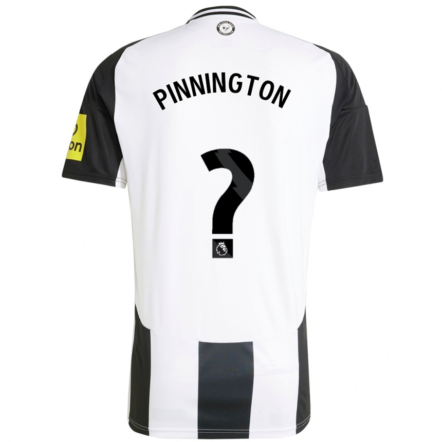 Kids Football Sam Pinnington #0 White Black Home Jersey 2024/25 T-Shirt