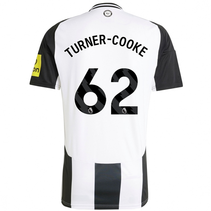 Kids Football Jay Turner-Cooke #62 White Black Home Jersey 2024/25 T-Shirt