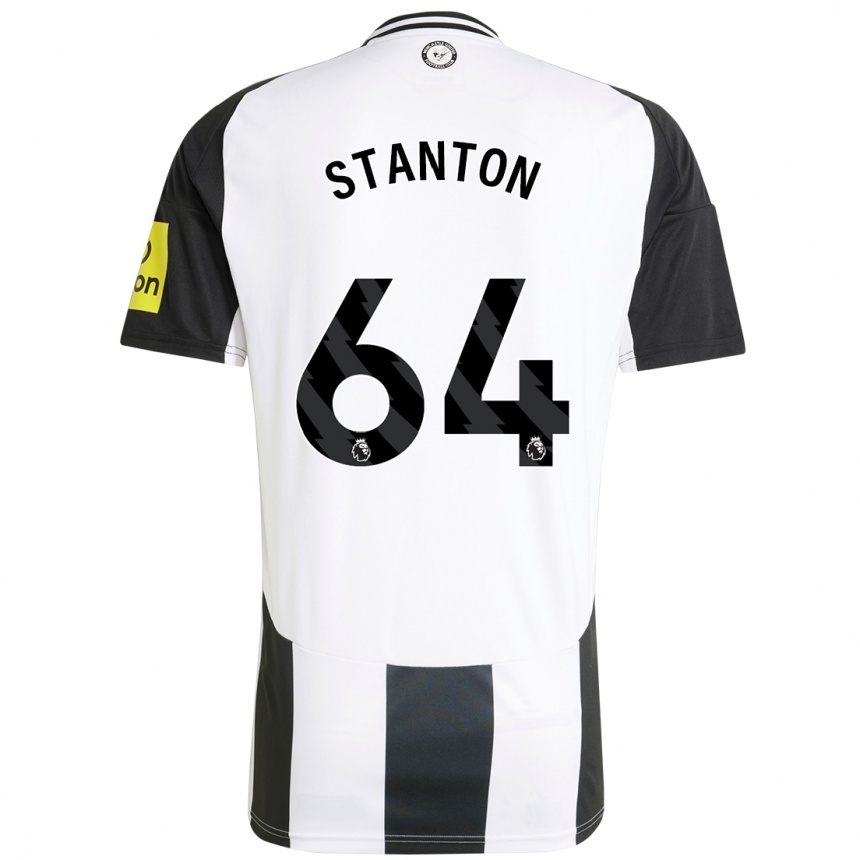 Kids Football Ellis Stanton #64 White Black Home Jersey 2024/25 T-Shirt