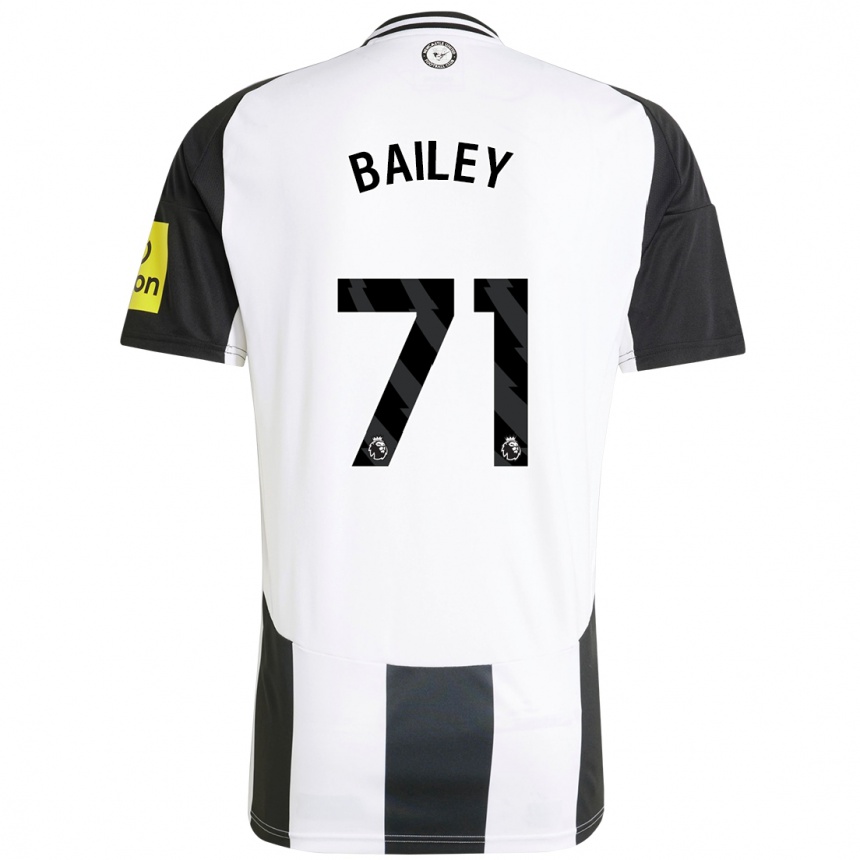 Kids Football Scott Bailey #71 White Black Home Jersey 2024/25 T-Shirt