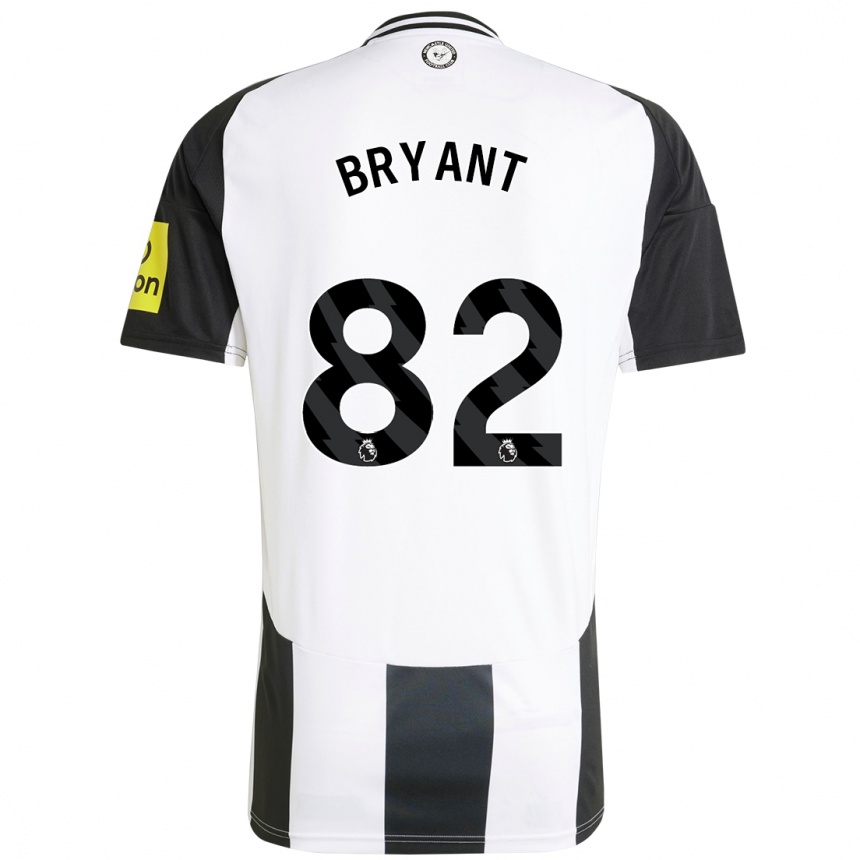 Kids Football Thomas Bryant #82 White Black Home Jersey 2024/25 T-Shirt