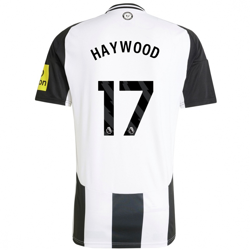 Kids Football Sophie Haywood #17 White Black Home Jersey 2024/25 T-Shirt