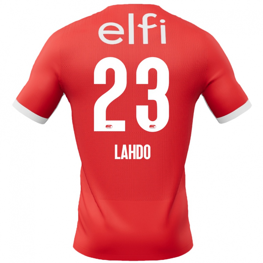 Kids Football Mayckel Lahdo #23 Red White Home Jersey 2024/25 T-Shirt