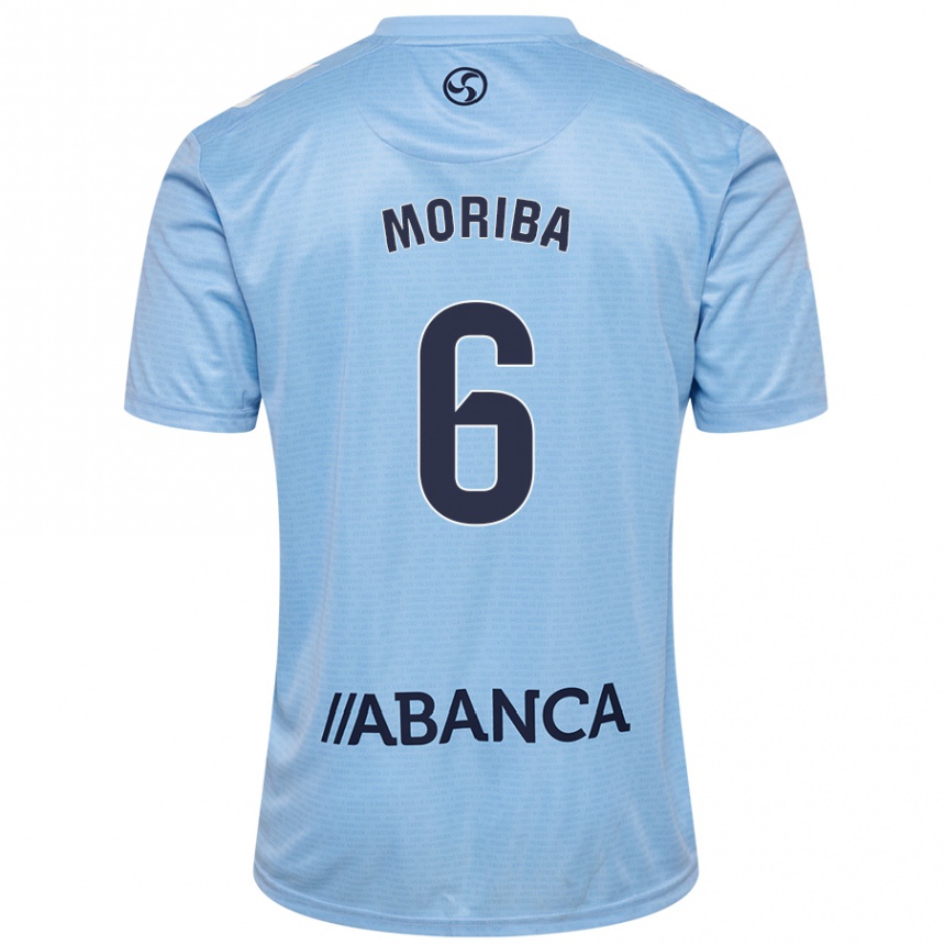 Kids Football Ilaix Moriba #6 Sky Blue Home Jersey 2024/25 T-Shirt