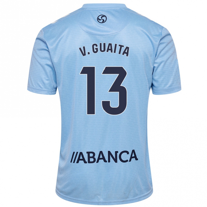 Kids Football Vicente Guaita #13 Sky Blue Home Jersey 2024/25 T-Shirt