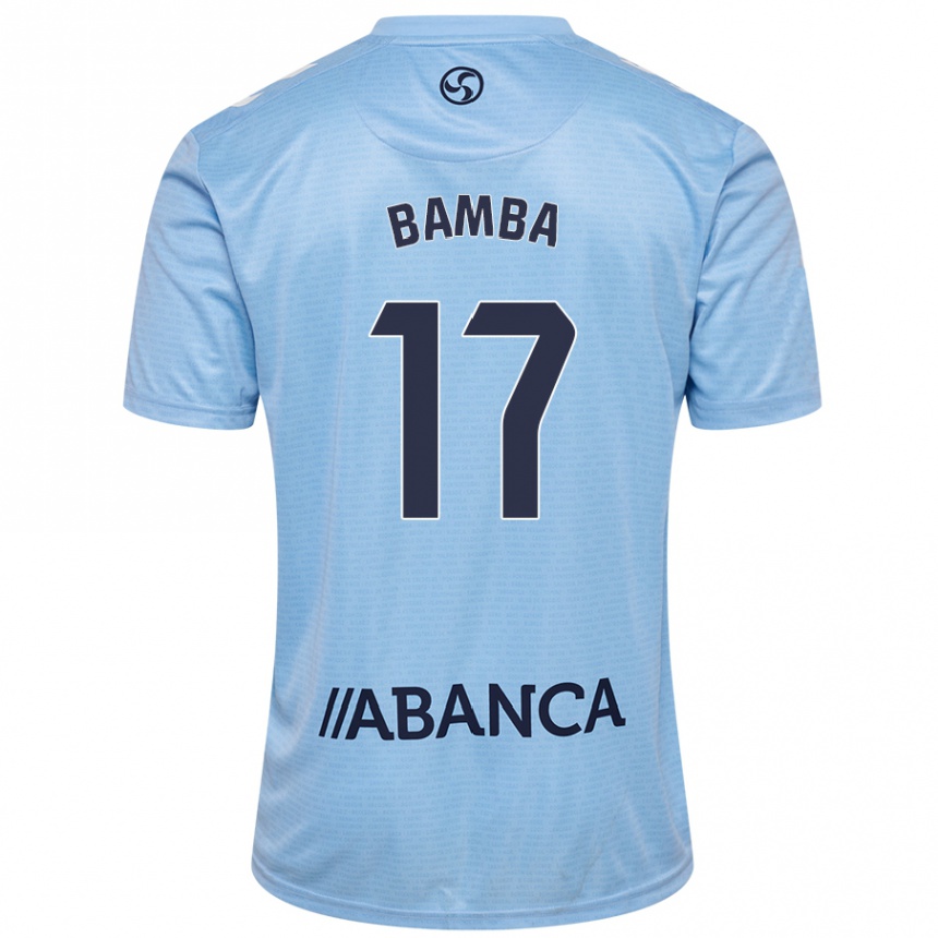 Kids Football Jonathan Bamba #17 Sky Blue Home Jersey 2024/25 T-Shirt