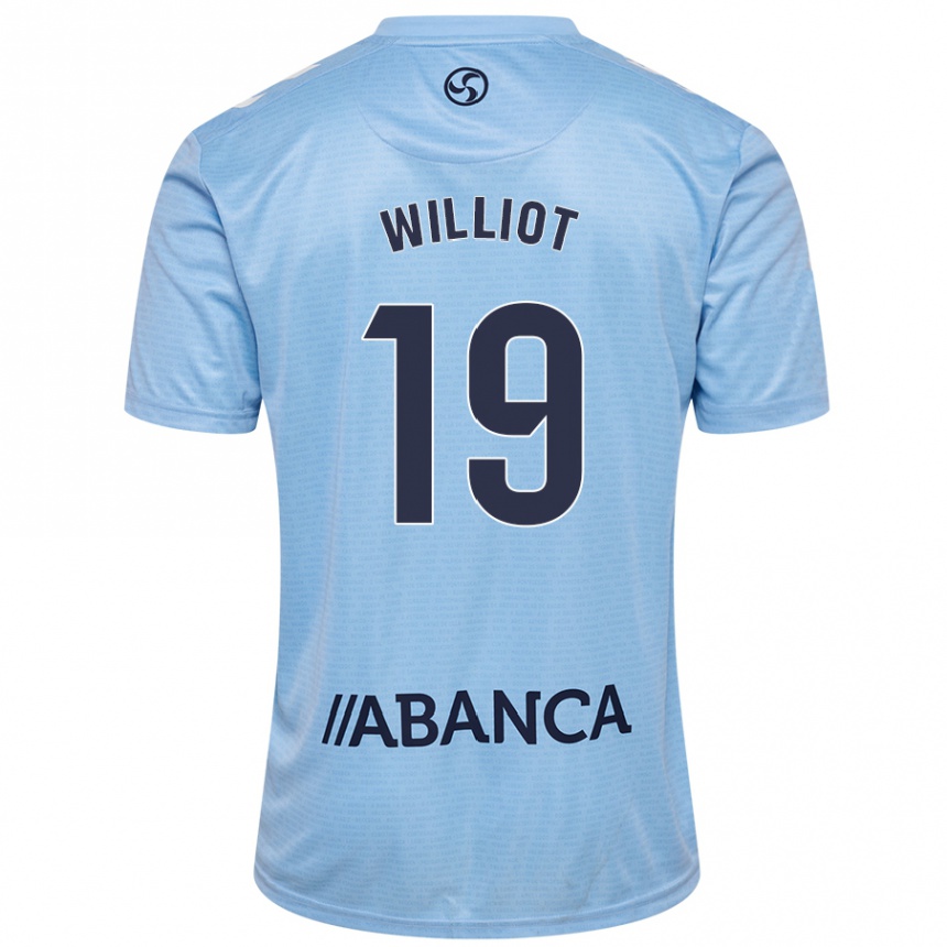 Kids Football Williot Swedberg #19 Sky Blue Home Jersey 2024/25 T-Shirt