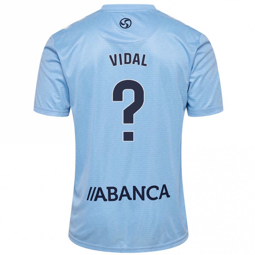 Kids Football Marc Vidal #0 Sky Blue Home Jersey 2024/25 T-Shirt