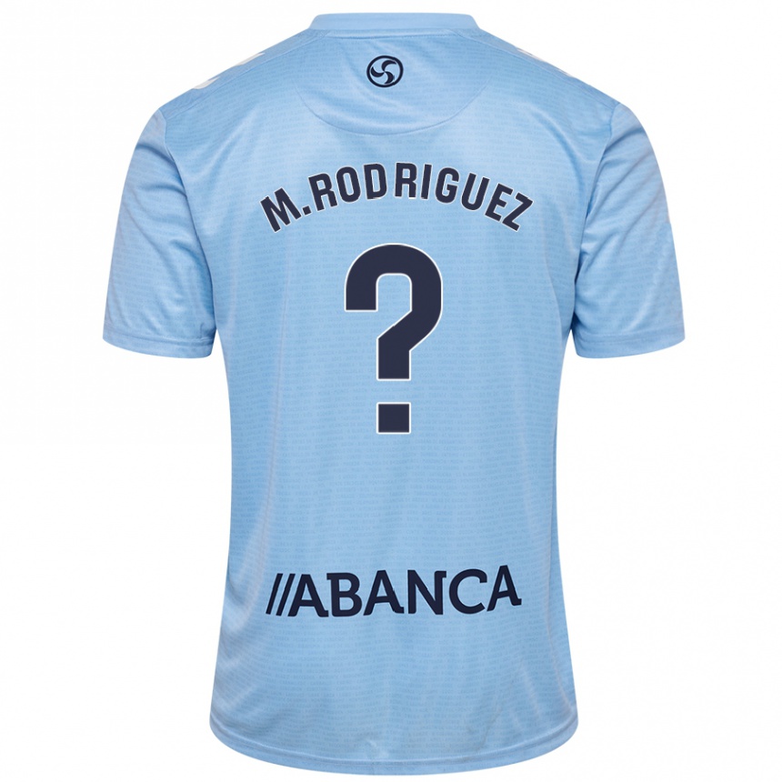 Kids Football Manu Rodríguez #0 Sky Blue Home Jersey 2024/25 T-Shirt