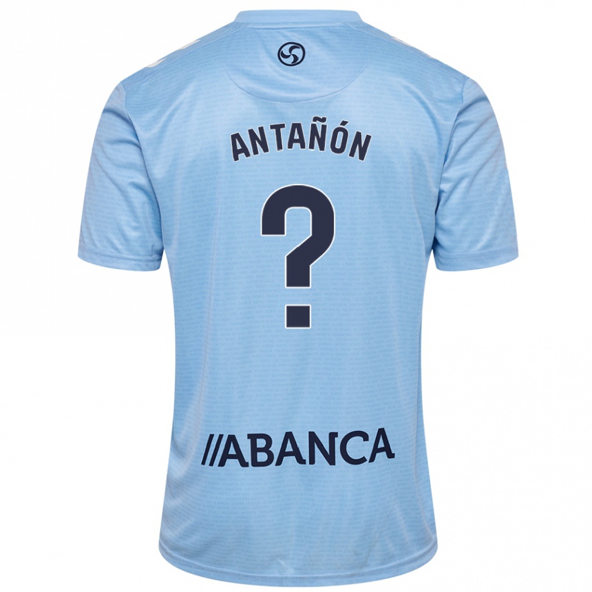 Kids Football Andrés Antañón #0 Sky Blue Home Jersey 2024/25 T-Shirt