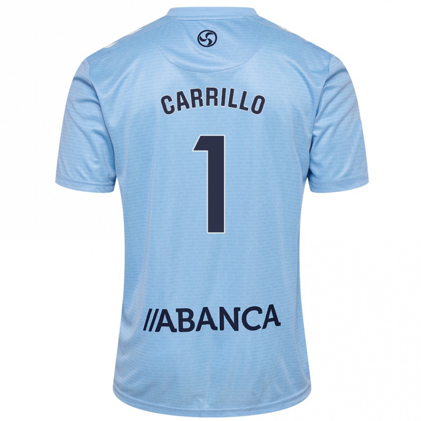 Kids Football Coke Carrillo #1 Sky Blue Home Jersey 2024/25 T-Shirt