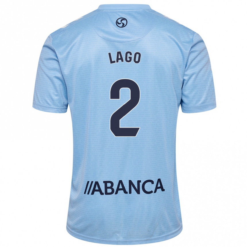 Kids Football Yoel Lago #2 Sky Blue Home Jersey 2024/25 T-Shirt