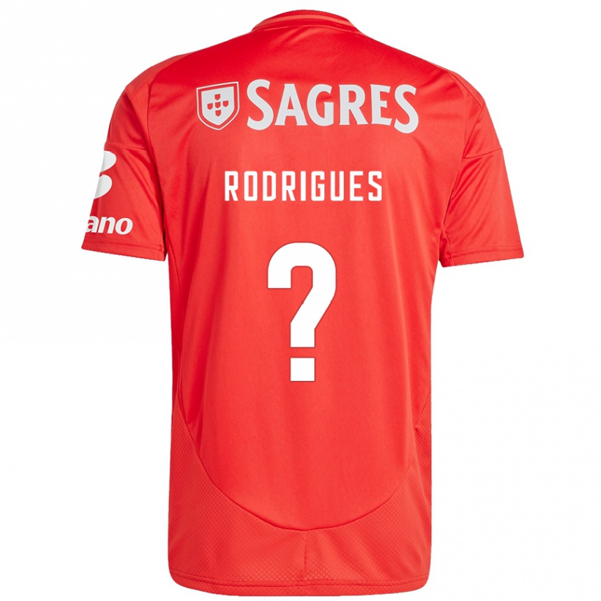 Kids Football Miguel Rodrigues #0 Red White Home Jersey 2024/25 T-Shirt