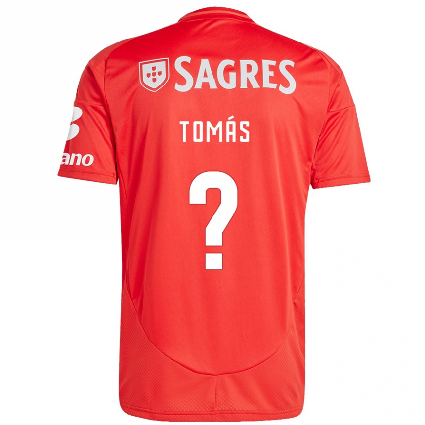 Kids Football Tomás Ferreira #0 Red White Home Jersey 2024/25 T-Shirt