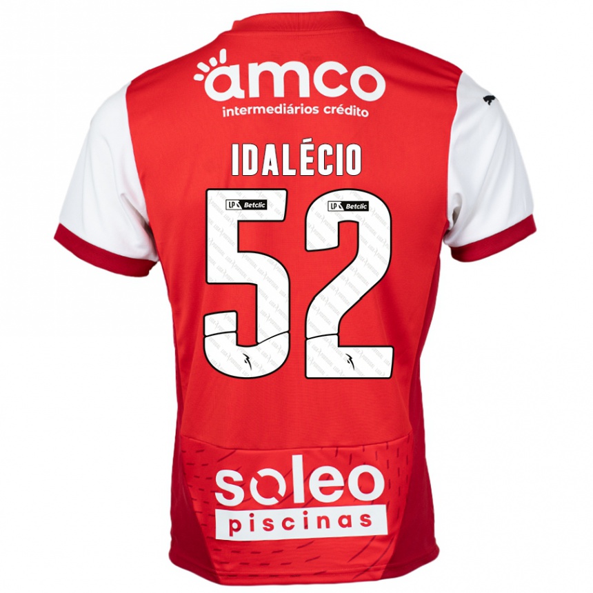 Kids Football Idalécio #52 Red White Home Jersey 2024/25 T-Shirt