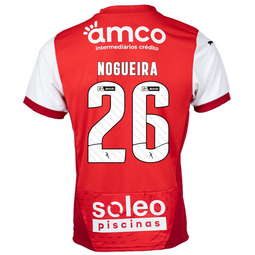 Kids Football Ana Nogueira #26 Red White Home Jersey 2024/25 T-Shirt