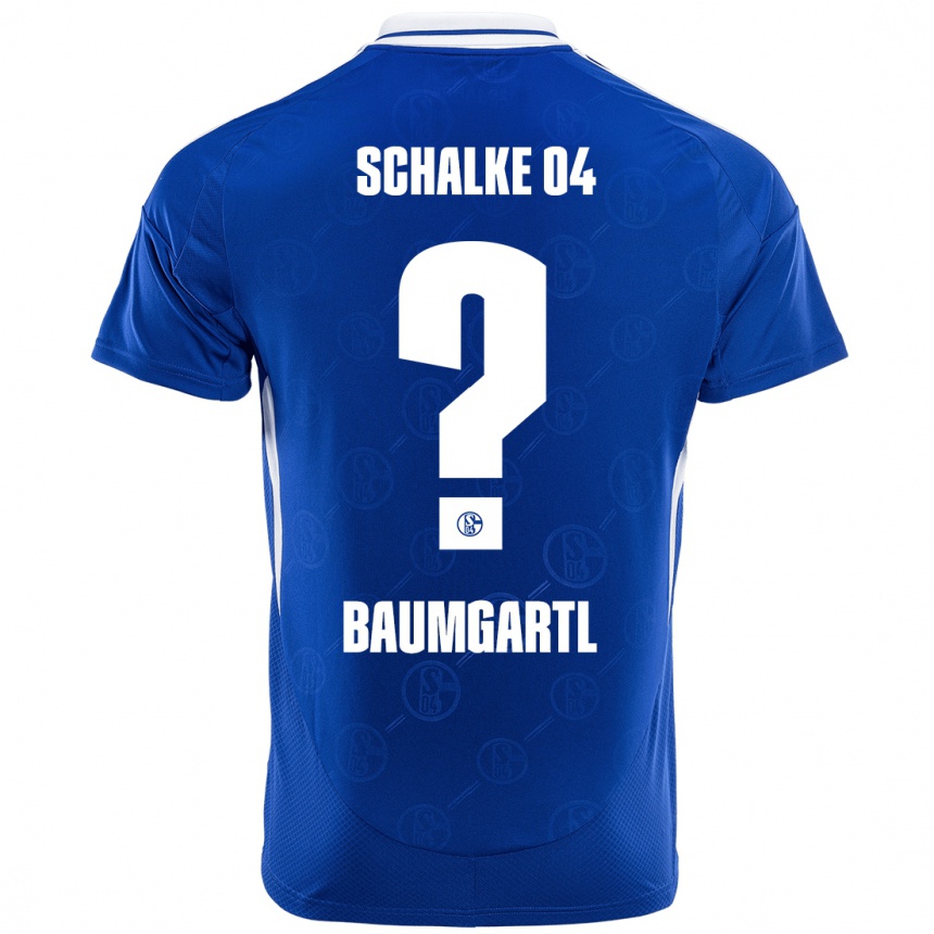 Kids Football Timo Baumgartl #0 Royal Blue Home Jersey 2024/25 T-Shirt