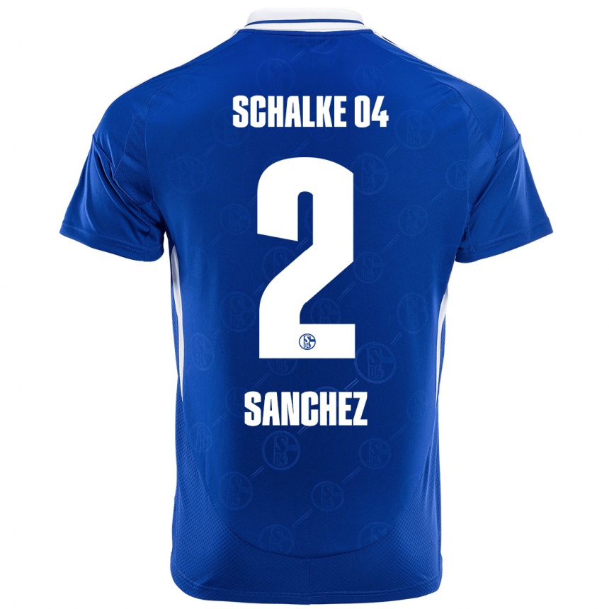 Kids Football Felipe Sánchez #2 Royal Blue Home Jersey 2024/25 T-Shirt