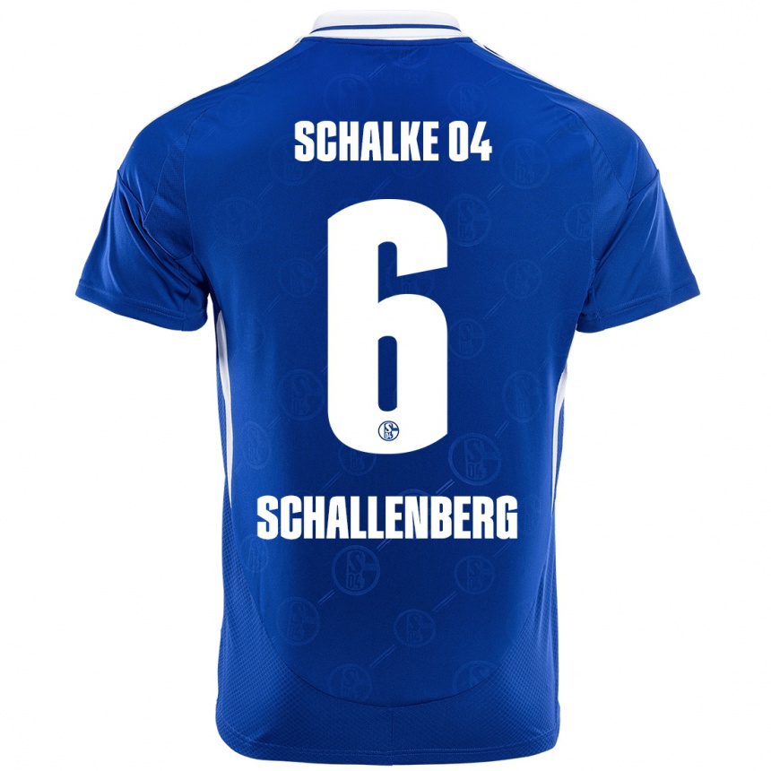 Kids Football Ron Schallenberg #6 Royal Blue Home Jersey 2024/25 T-Shirt