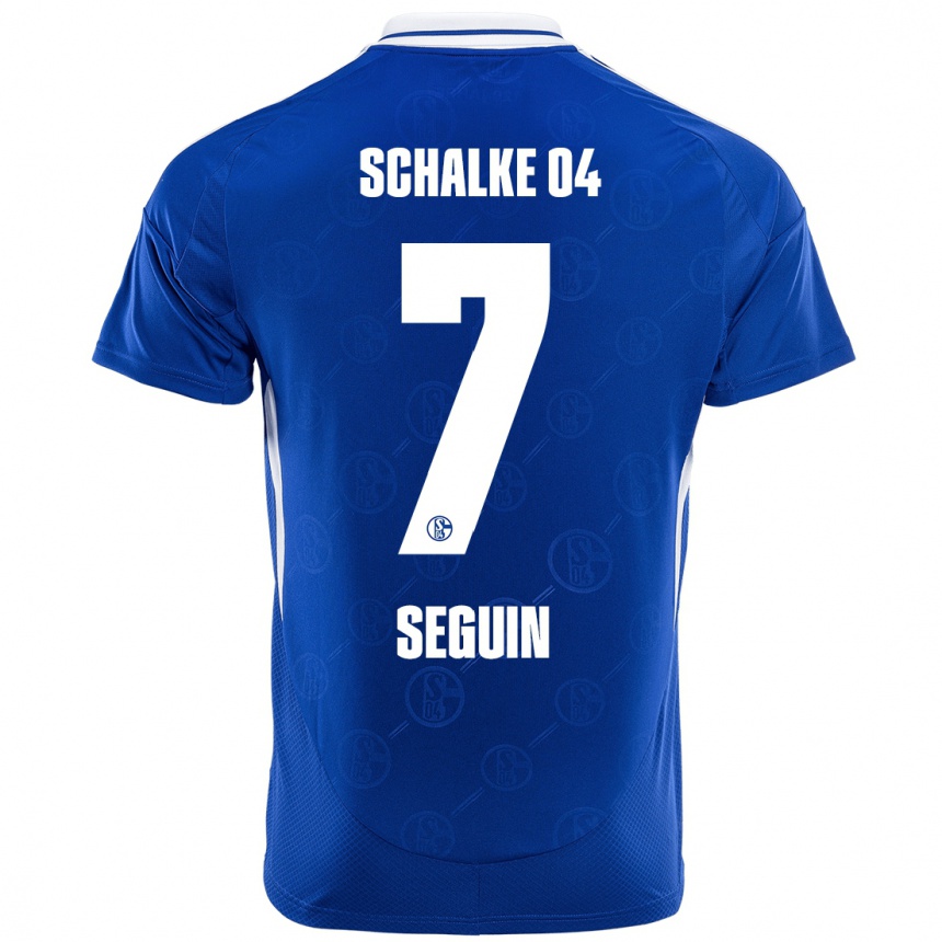 Kids Football Paul Seguin #7 Royal Blue Home Jersey 2024/25 T-Shirt