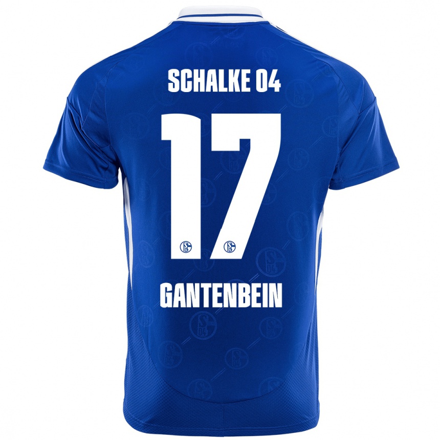 Kids Football Adrian Gantenbein #17 Royal Blue Home Jersey 2024/25 T-Shirt