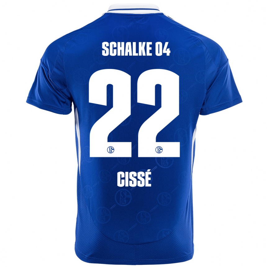 Kids Football Ibrahima Cissé #22 Royal Blue Home Jersey 2024/25 T-Shirt