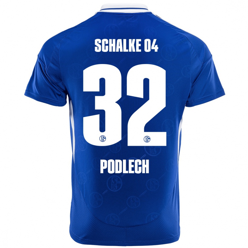 Kids Football Luca Podlech #32 Royal Blue Home Jersey 2024/25 T-Shirt