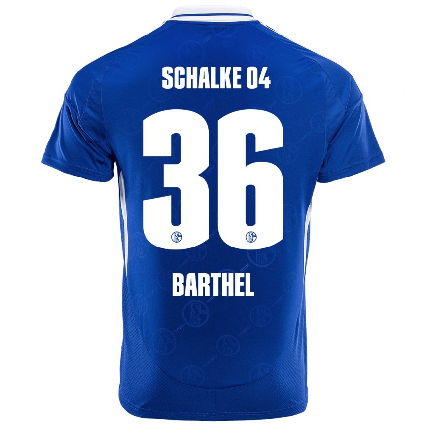 Kids Football Niklas Barthel #36 Royal Blue Home Jersey 2024/25 T-Shirt