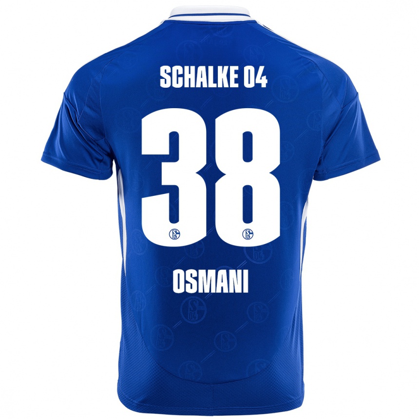 Kids Football Tristan Osmani #38 Royal Blue Home Jersey 2024/25 T-Shirt