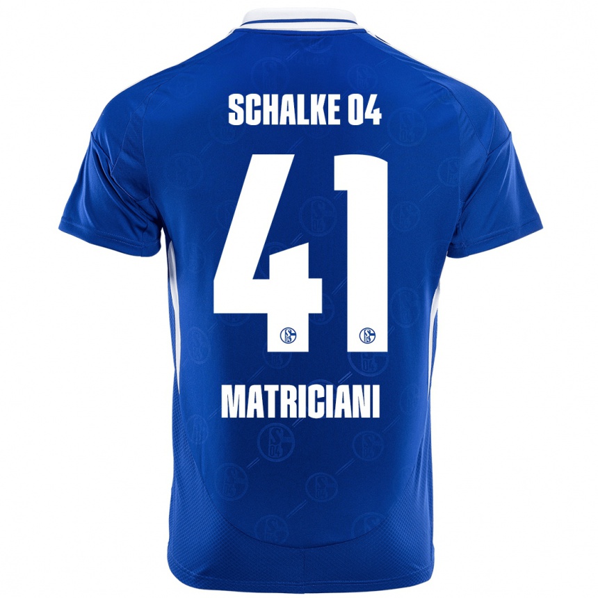 Kids Football Henning Matriciani #41 Royal Blue Home Jersey 2024/25 T-Shirt