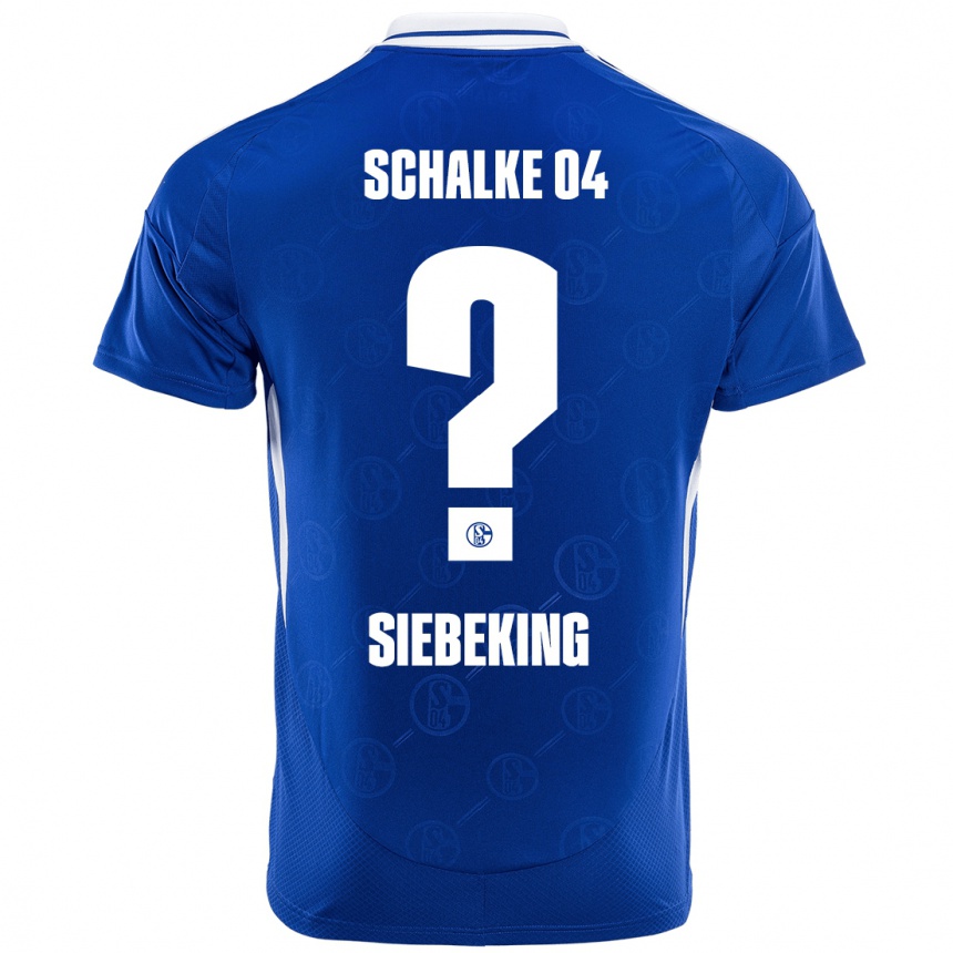 Kids Football Johannes Siebeking #0 Royal Blue Home Jersey 2024/25 T-Shirt