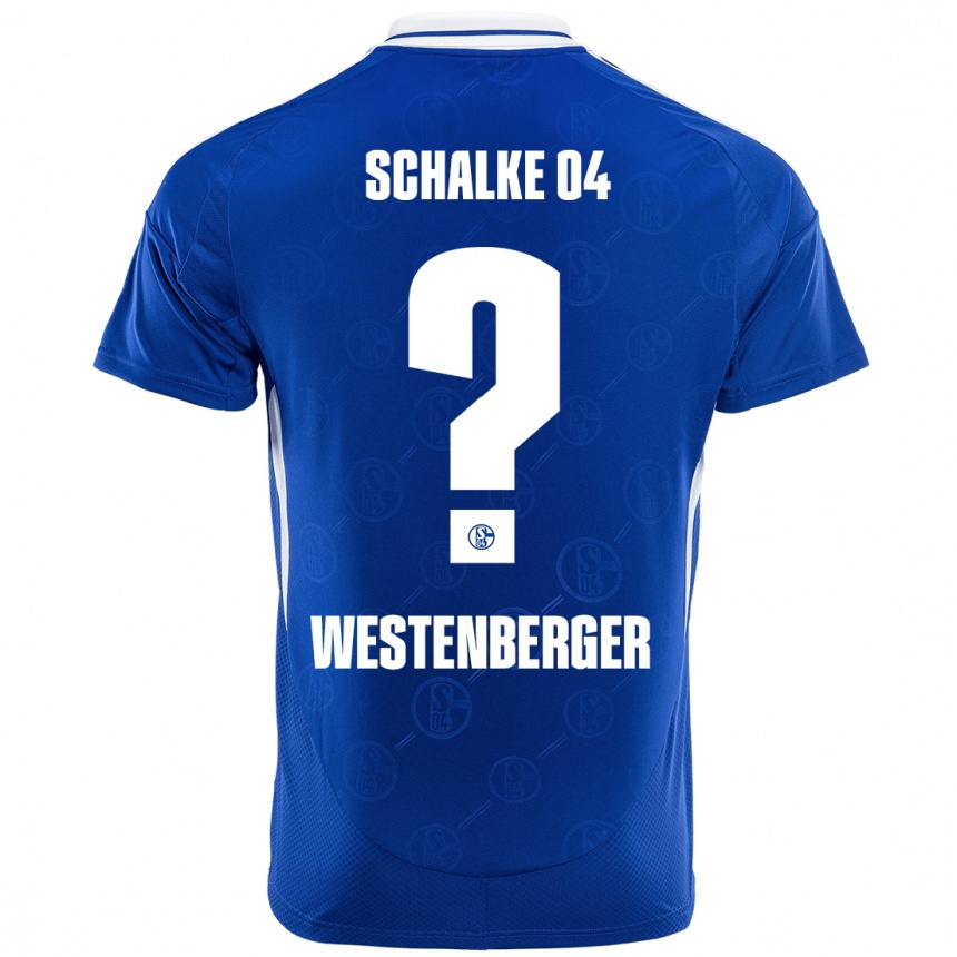 Kids Football Noel Westenberger #0 Royal Blue Home Jersey 2024/25 T-Shirt