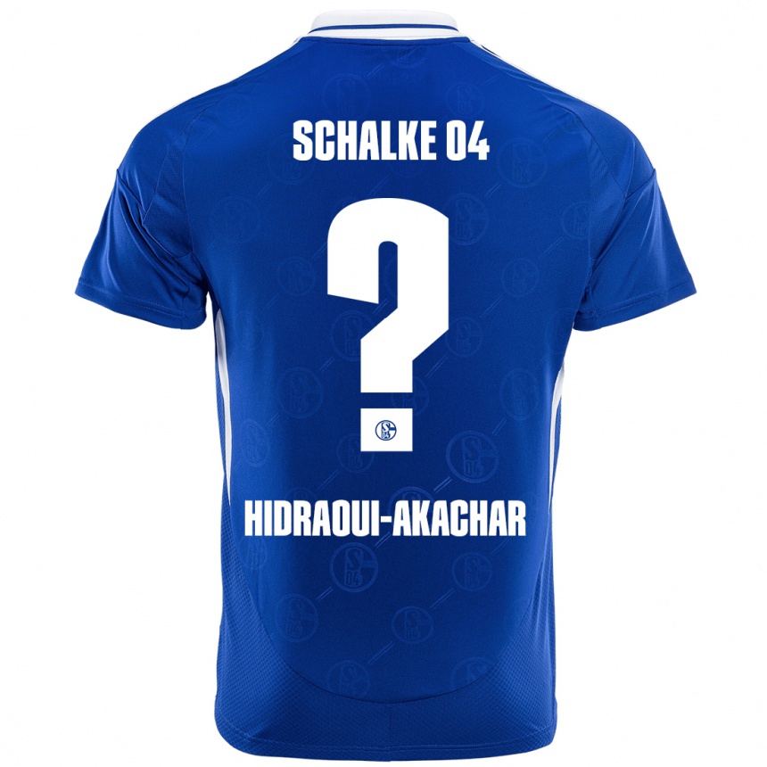 Kids Football Yassin Hidraoui-Akachar #0 Royal Blue Home Jersey 2024/25 T-Shirt