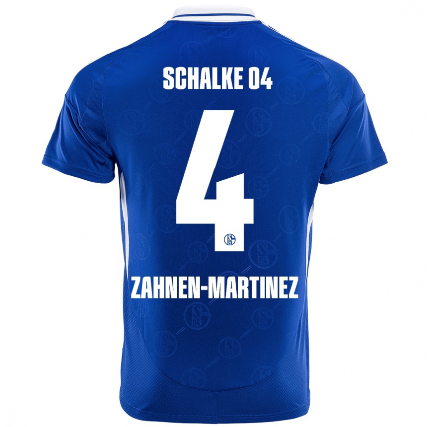 Kids Football Pablo Zahnen-Martinez #4 Royal Blue Home Jersey 2024/25 T-Shirt